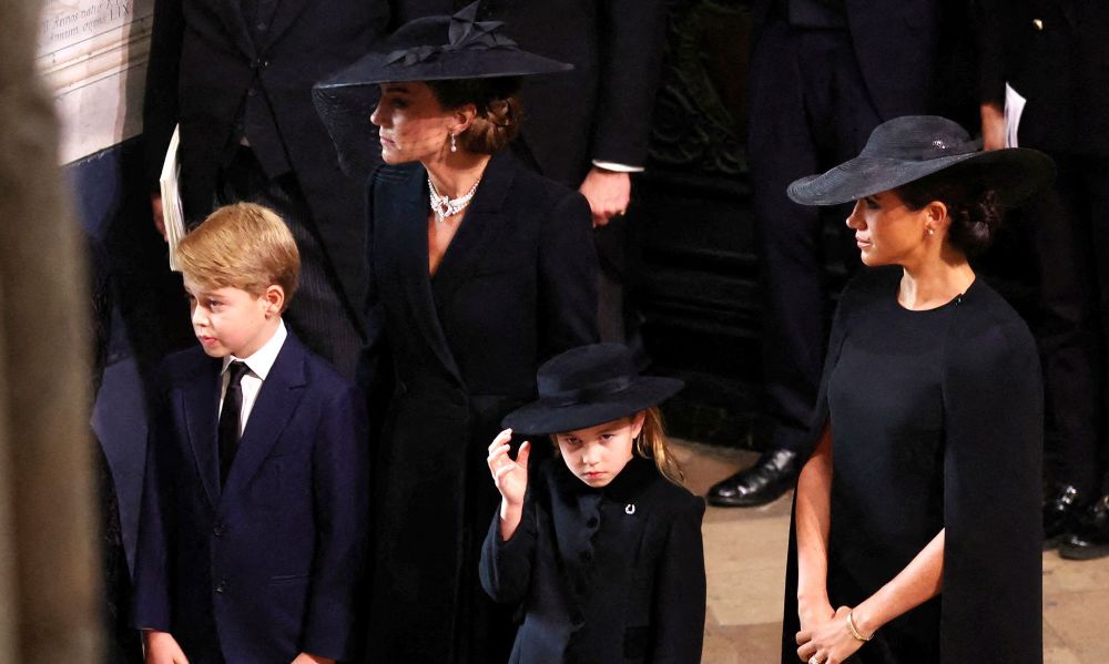 The Sweet Moment Between Princess Charlotte And Meghan At The Queen's Funeral