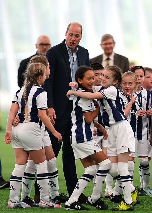 Prince William visits England's National Football Centre at St. George's Park