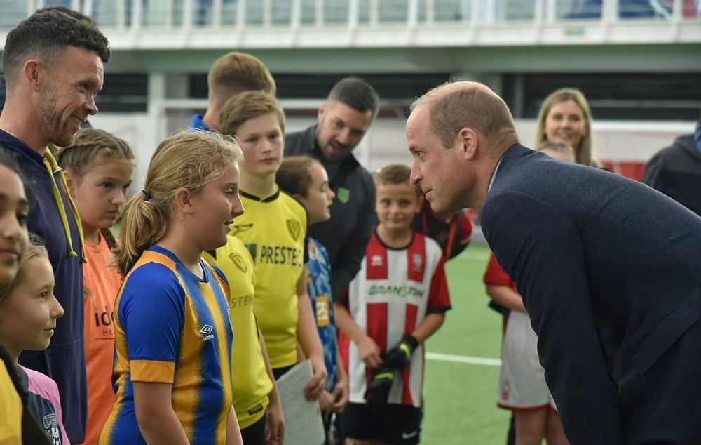 Princw William Visits Soccer Center To Mark Special Occasion