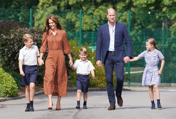 William Kate George Charlotte Louis first day of school