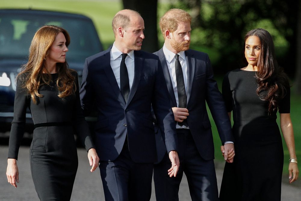 Harry and Meghan With William and Kate