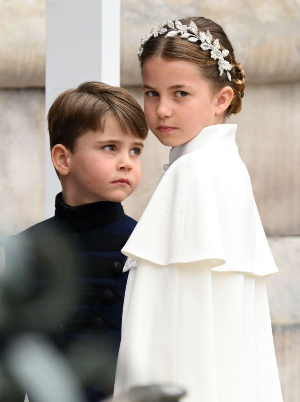 Princess Charlotte and Prince Louis at King Charles Coronation