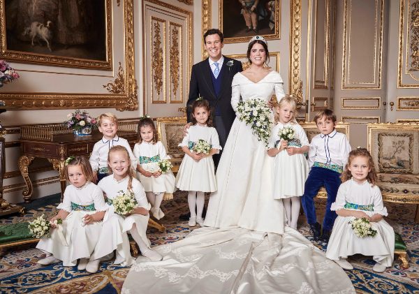 George and Charlotte at Princess Eugenie wedding to Jack Brooksbank