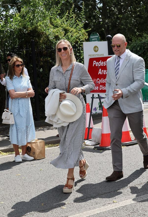 Zara and Mike Tindall at Wimbledon 