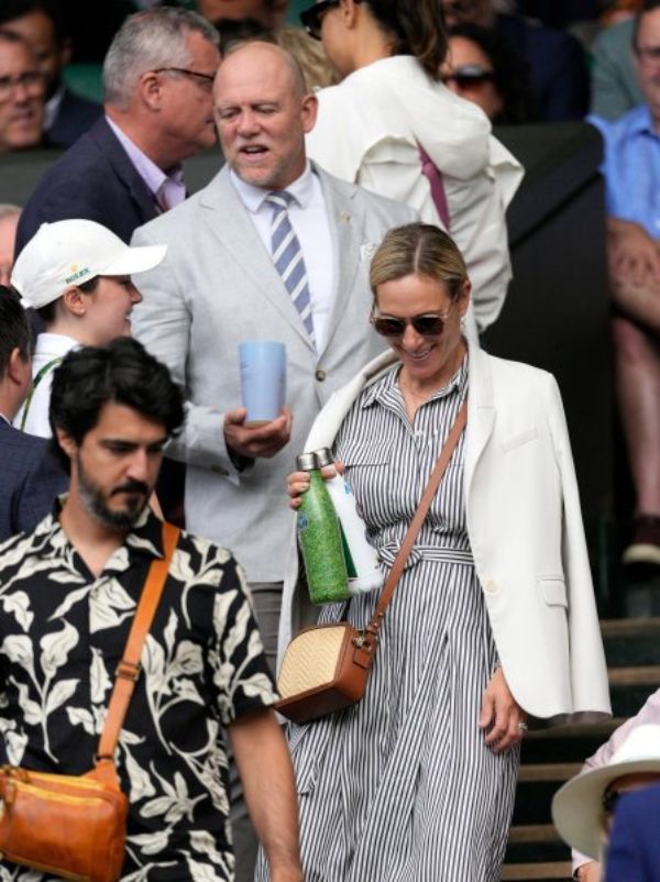 Zara and Mike Tindall at Wimbledon 
