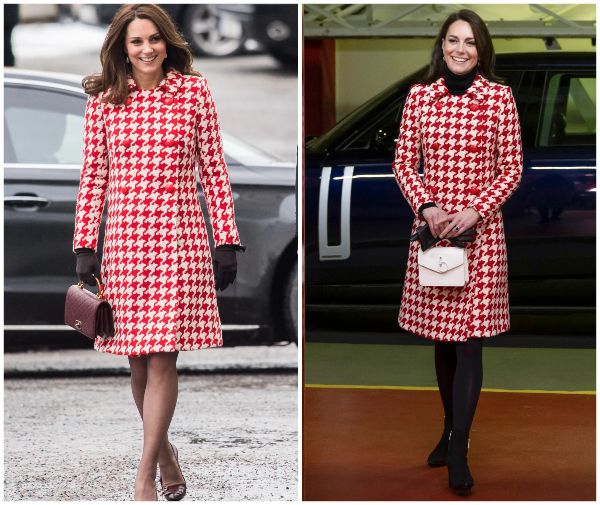 Kate during a visit to Stockholm 2018 and Six Nations rugby match 2023