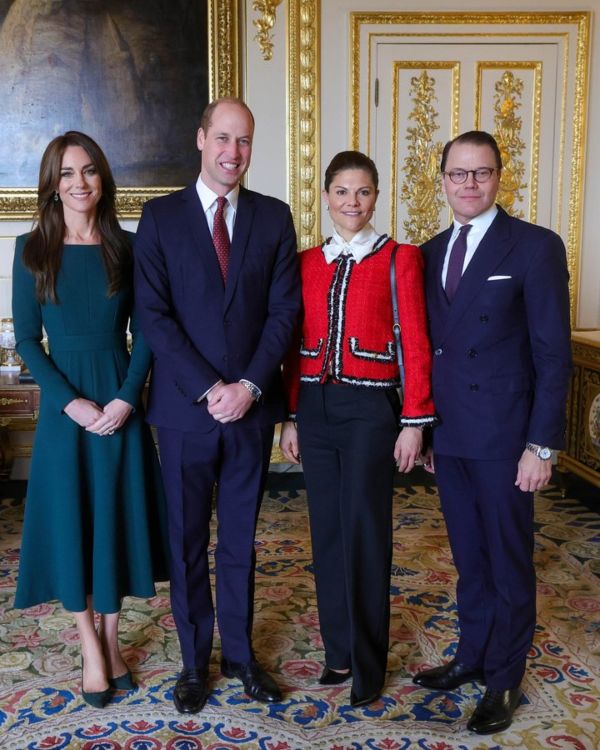 Prince William and Kate Middleton welcomed Crown Princess Victoria and Prince Daniel of Sweden