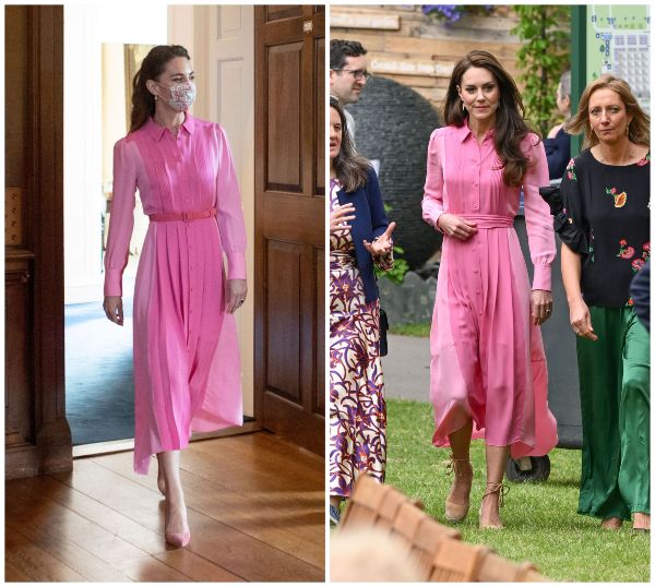Kate first wore this pink Me+Em dress
