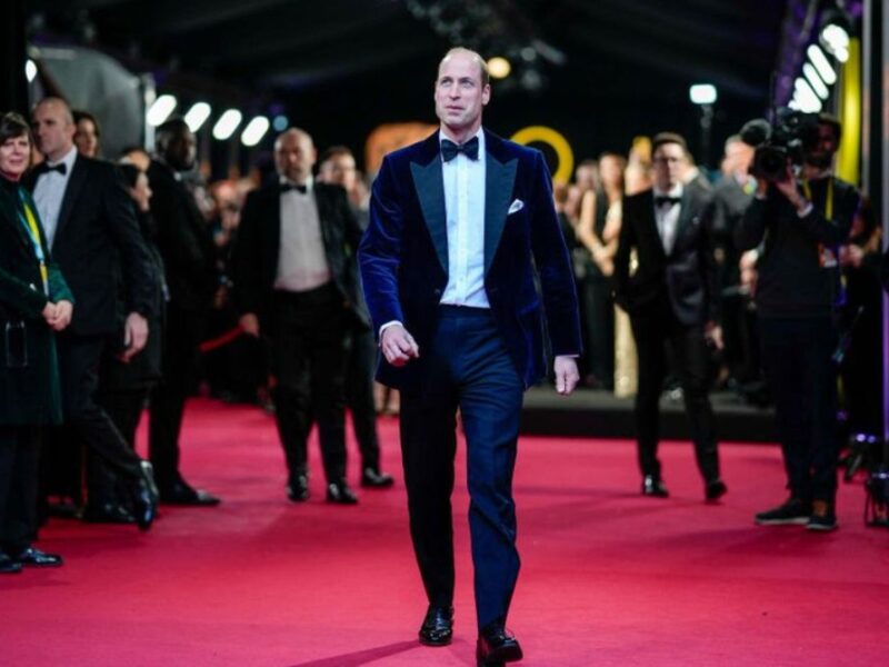 Prince of Wales arrives at the BAFTAs
