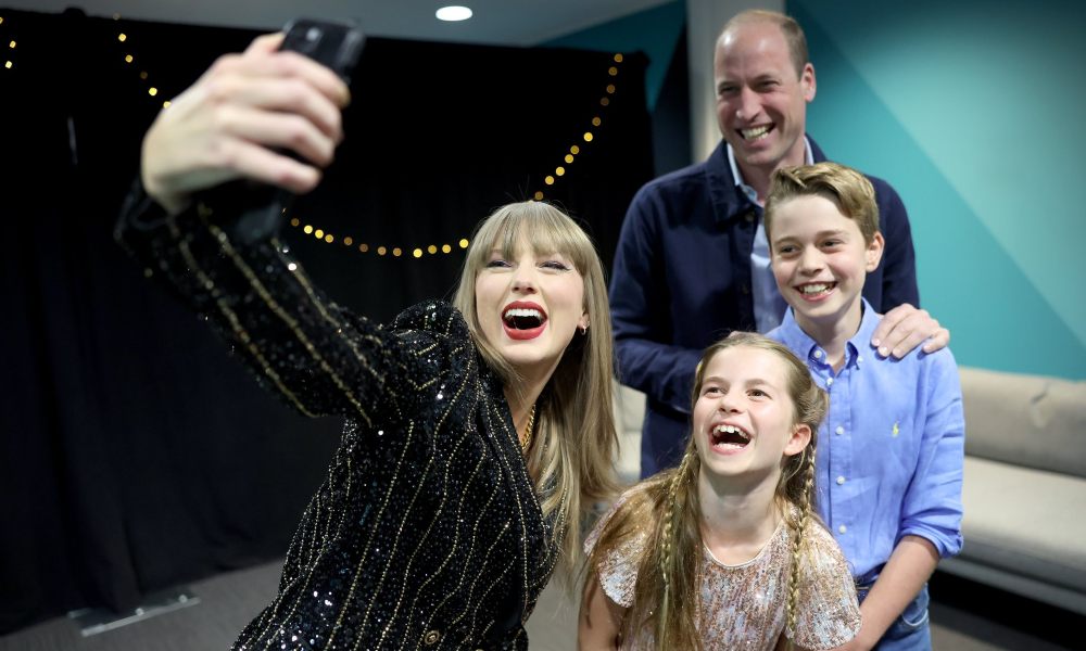 Prince William, George And Charlotte Pose For Selfie With Taylor Swift