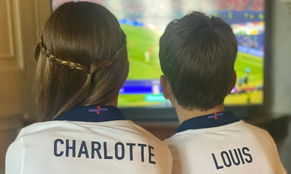 William And Kate Share New Photo Of Charlotte And Louis Watching Euro 2024 Final