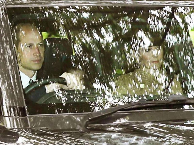 Princess Kate Photographed Attending Church With Princes William And George