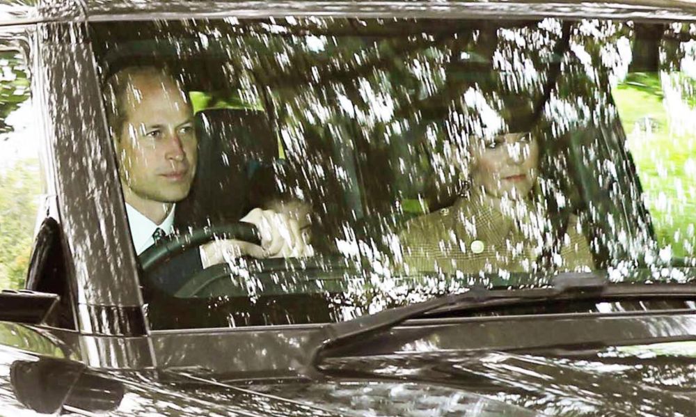 Princess Kate Photographed Attending Church With Princes William And George