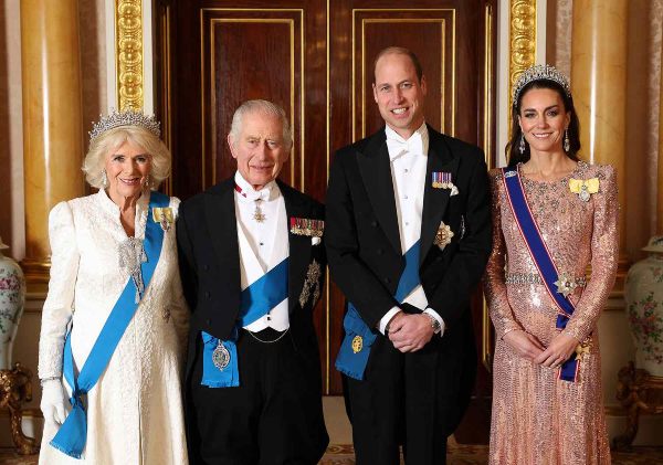 Charles Camilla William Kate Diplomatic Reception