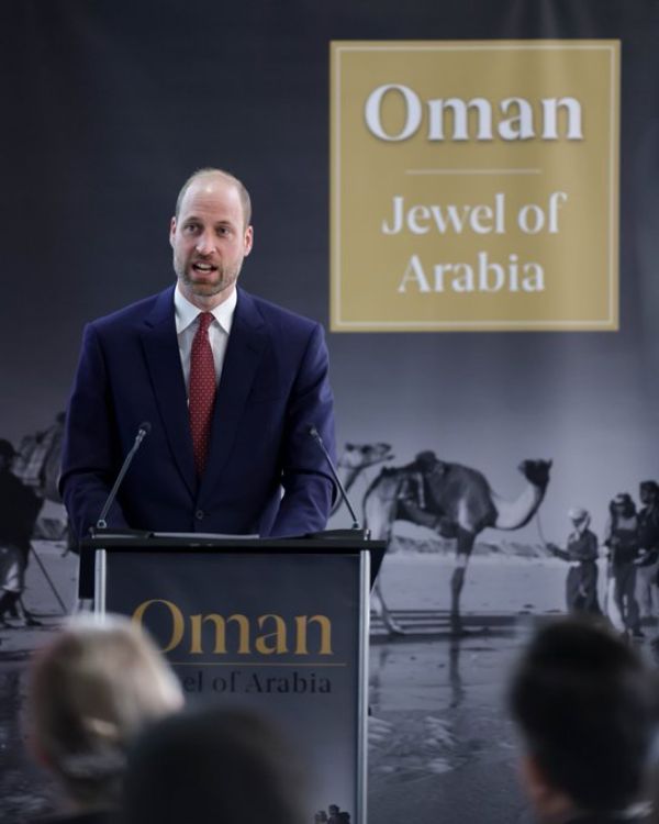 Prince William delivered a speech at the Jewel of Arabia Expedition launch event