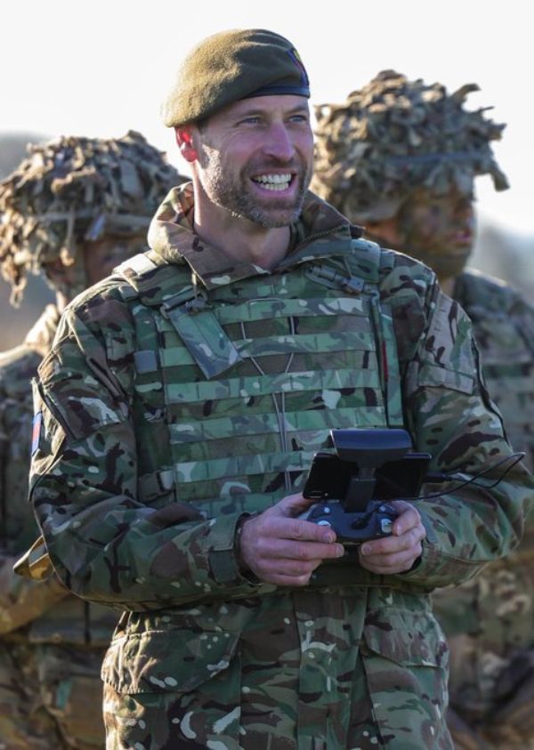 Prince William in all his glory. 1st Battalion Welsh Guards at Salisbury Plain