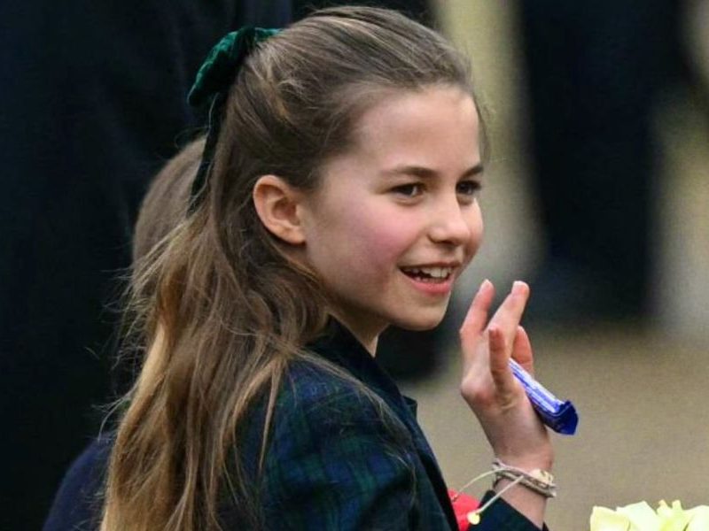 VIDEO: Watch The Moment Princess Charlotte Stops To Take Selfie On Christmas Day