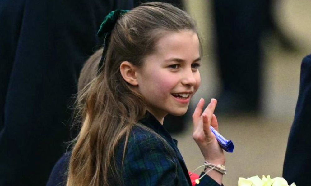 VIDEO: Watch The Moment Princess Charlotte Stops To Take Selfie On Christmas Day