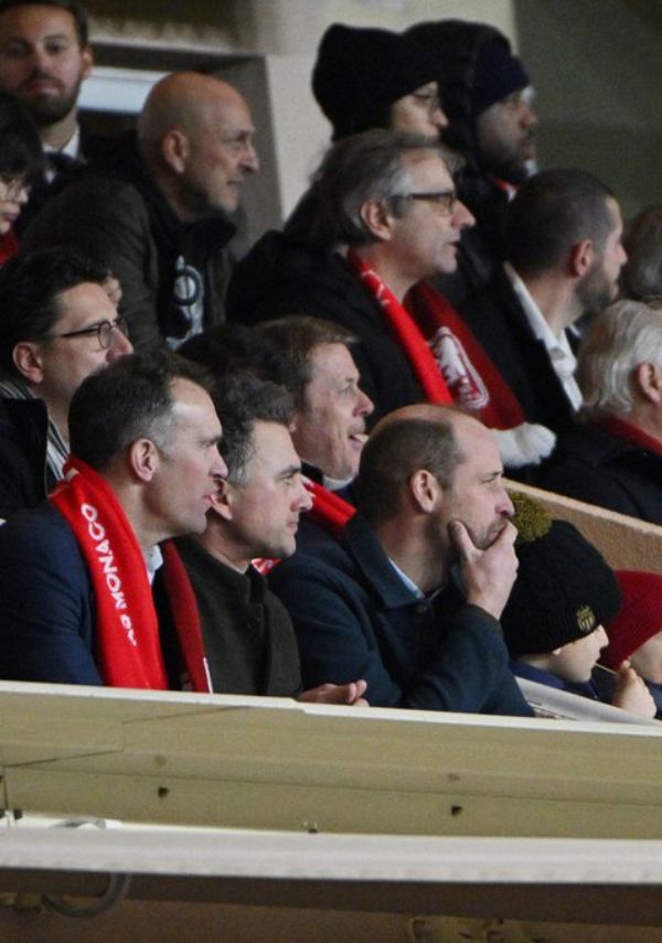 William was seen in the stands with Thomas van Straubenzee