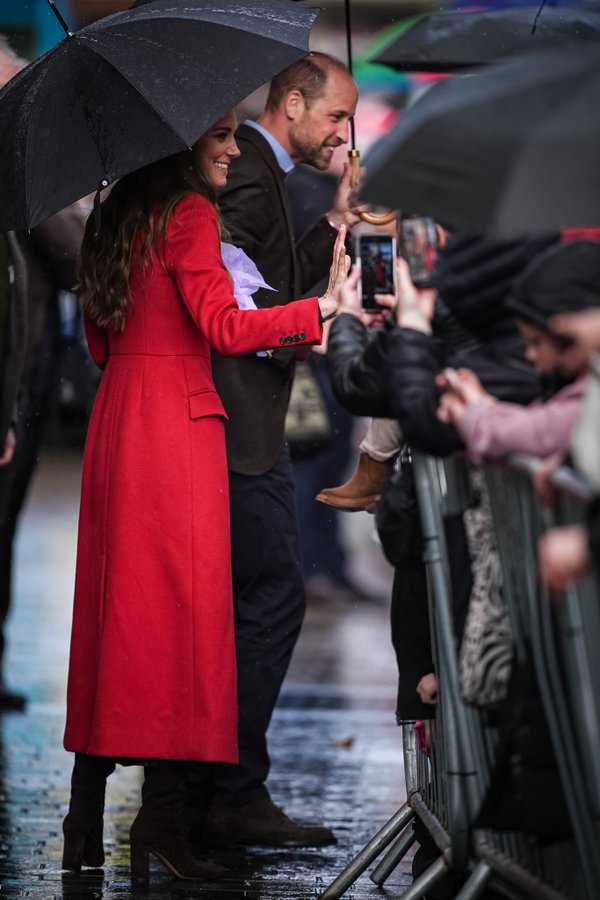 The Prince and Princess of Wales visited Wales