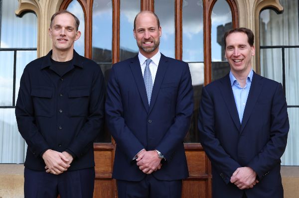 The Prince of Wales meets with the new England Manager Thomas Tuchel and Mark Bullingham