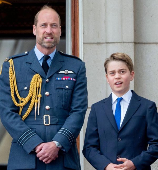 George was seen guessing the aircraft in the flypast