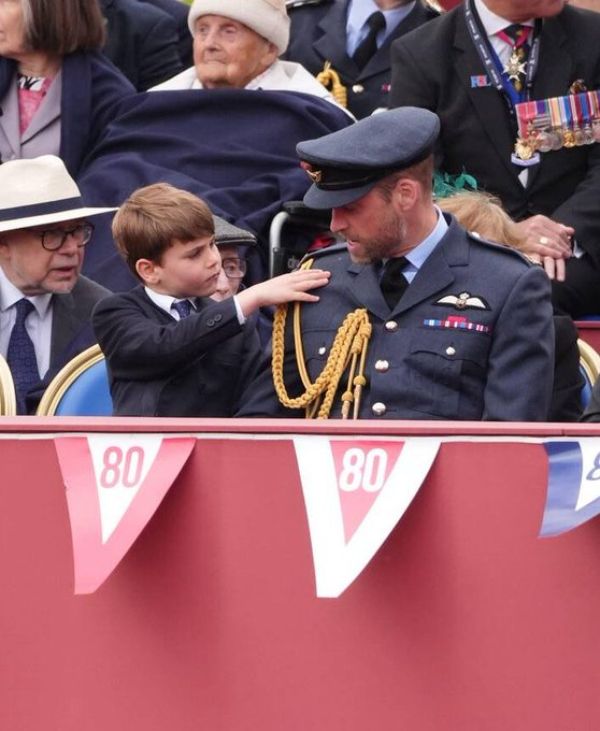 Prince Louis and Prince William on May 5, 2025