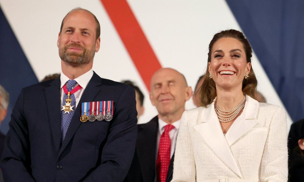 Prince William Shares Rare Public Display Of Affection With Kate During VE Day Concert