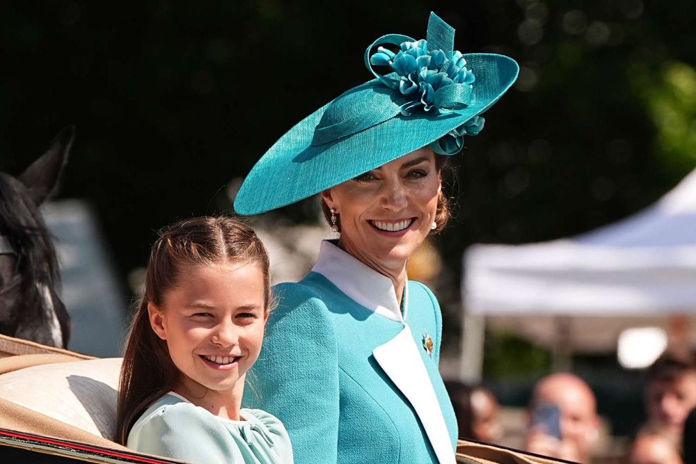 Kate and Charlotte Shine in Matching Outfits at Trooping the Colour