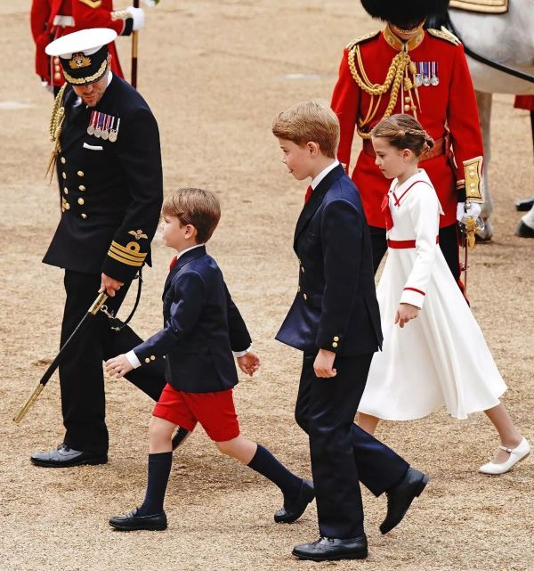 Louis wore shorts at Trooping The Colour 2023