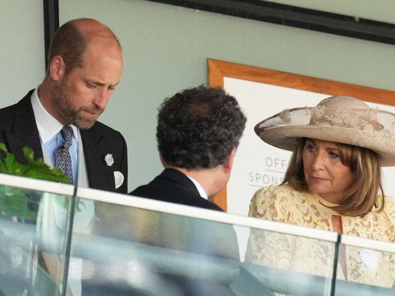 Prince William Spotted With Carole Middleton After Princess Kate Pulls Out Of Royal Ascot Appearance