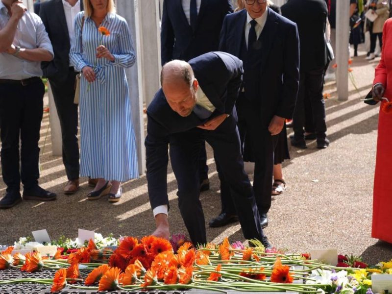 Prince William Stands in Remembrance at 7/7 London Attacks Ceremony