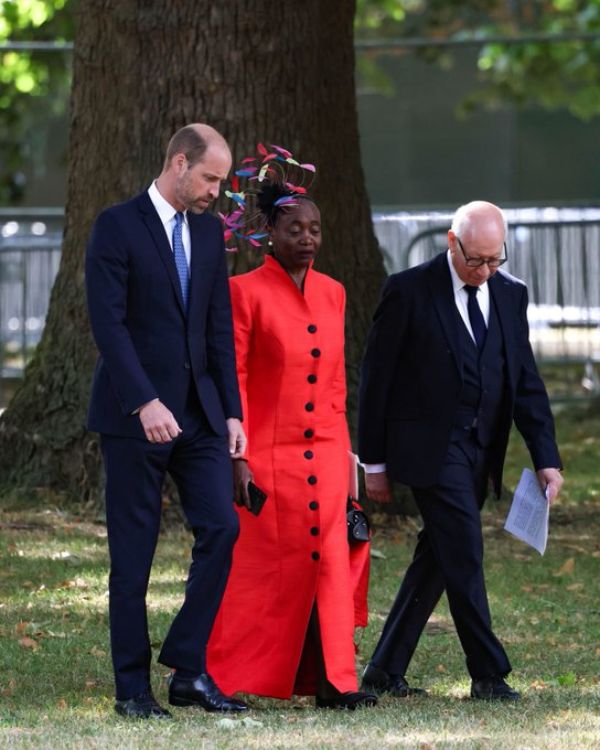 The Prince of Wales exchanged a conversation with London bombings survivor Thelma Stober