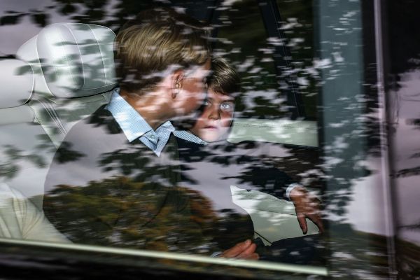 Prince George and Prince Louis attend Balmoral church service