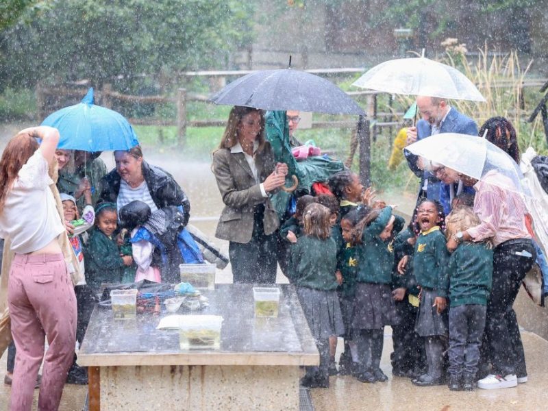 Rainy Surprise: Princess Kate’s Quick Mom Reaction During Royal Event