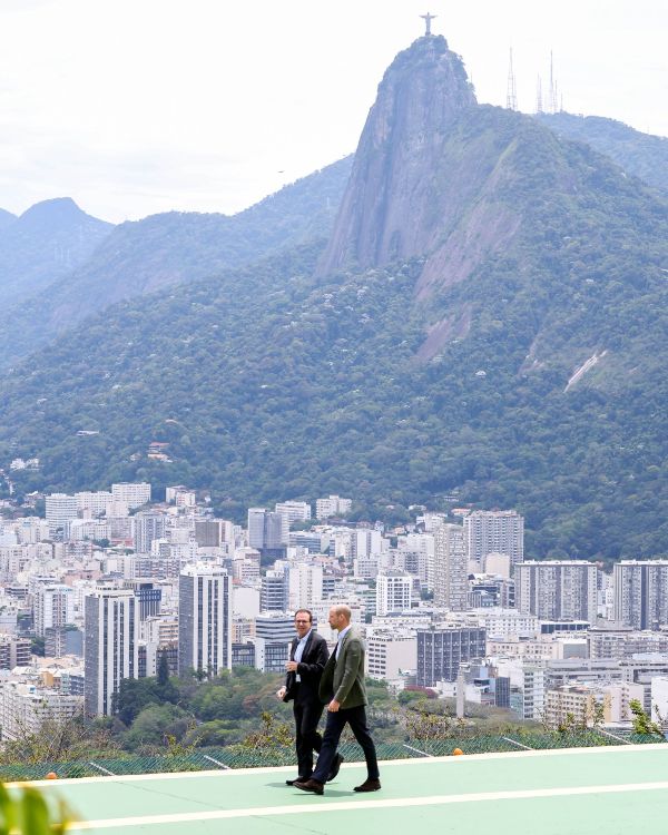 Mayor of Rio de Janeiro, Eduardo Paes, and Prince William in Brazil on Nov. 3, 2025