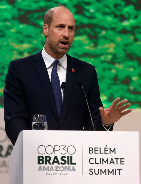 Prince William ddressing the COP30 World Leaders Summit in Belém,