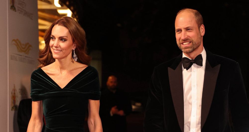 Princess Kate and Prince William Shine in Velvet at Their First Red Carpet in Two Years