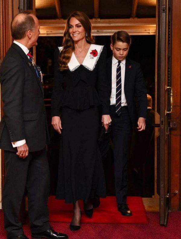 The Princess of Wales & Prince George for the Remembrance Festival