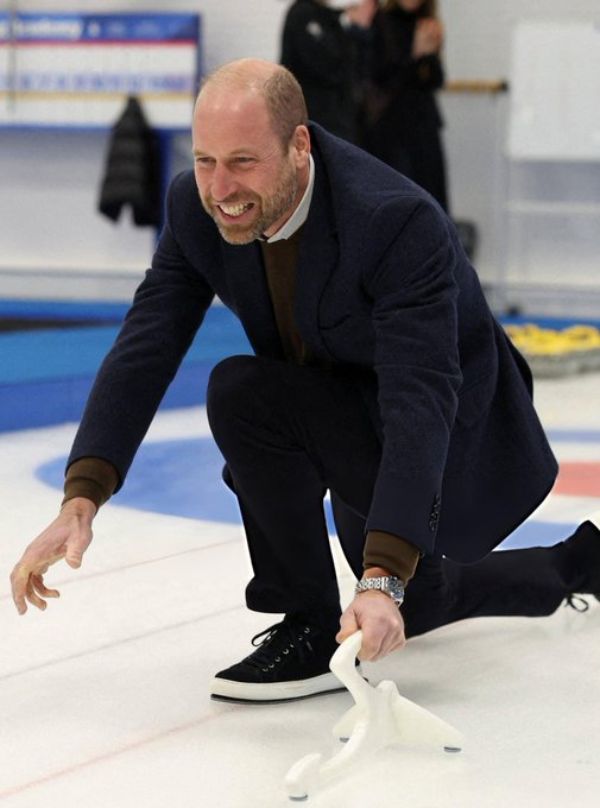 Prince William at the National Curling Academy