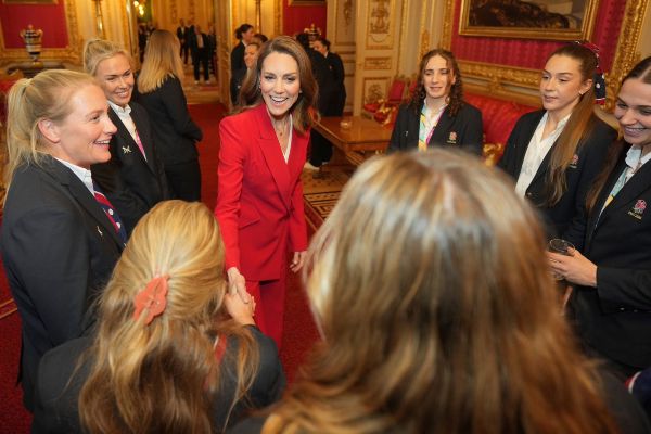 The Princess of Wales hosts a reception at Windsor Castle for the England Women’s Rugby team