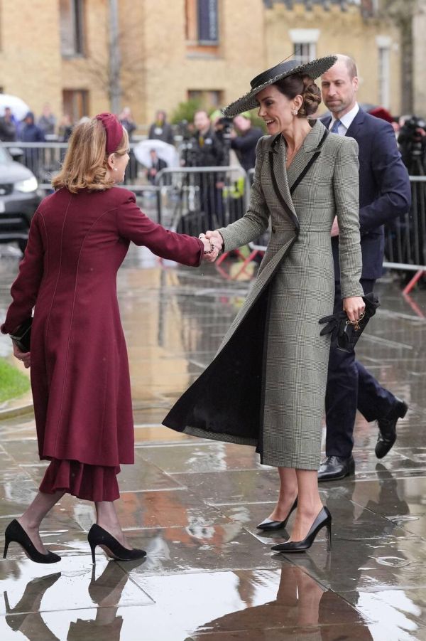 The Prince and Princess of Wales arrive at Canterbury Cathedral in Canterbury
