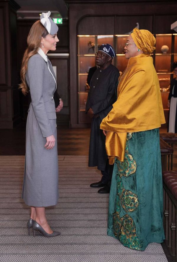 The Princess of Wales with the First Lady of Nigeria