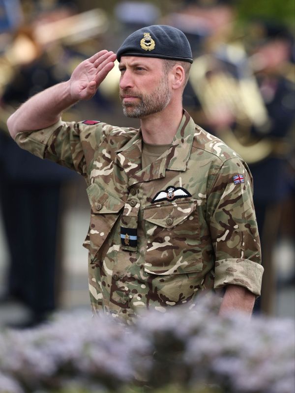 Prince William's salute at RAF Valley