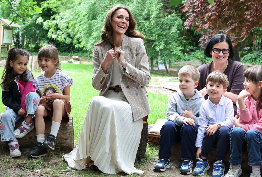 Kate Middleton Says She Stayed Up Talking to the Kids About Italy Visit