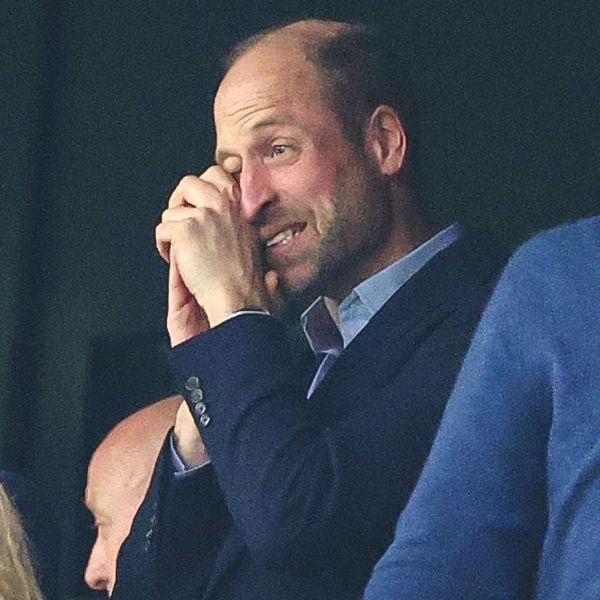 Prince William appeared to wipe away tears as he celebrated his club's first trophy in 30 yea