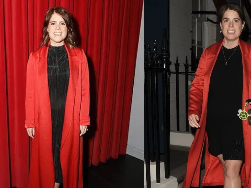 Princess Eugenie Highlights Growing Baby Bump in Stylish Black Ensemble