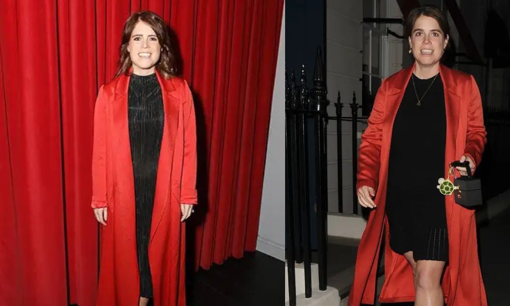 Princess Eugenie Highlights Growing Baby Bump in Stylish Black Ensemble