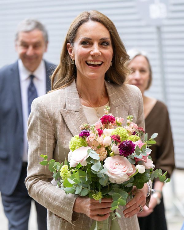 The Princess of Wales was given a beautiful bouquet of flowers during her visit to REMINA
