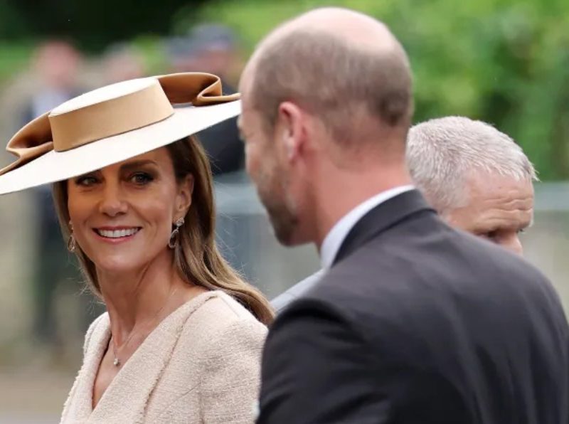 Prince William and Kate at Peter Philips Wedding